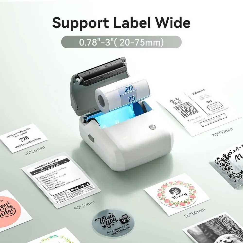 NIIMBOT B31 Label Maker Machine, 3 Inch Portable Label Printer Thermal Sticker